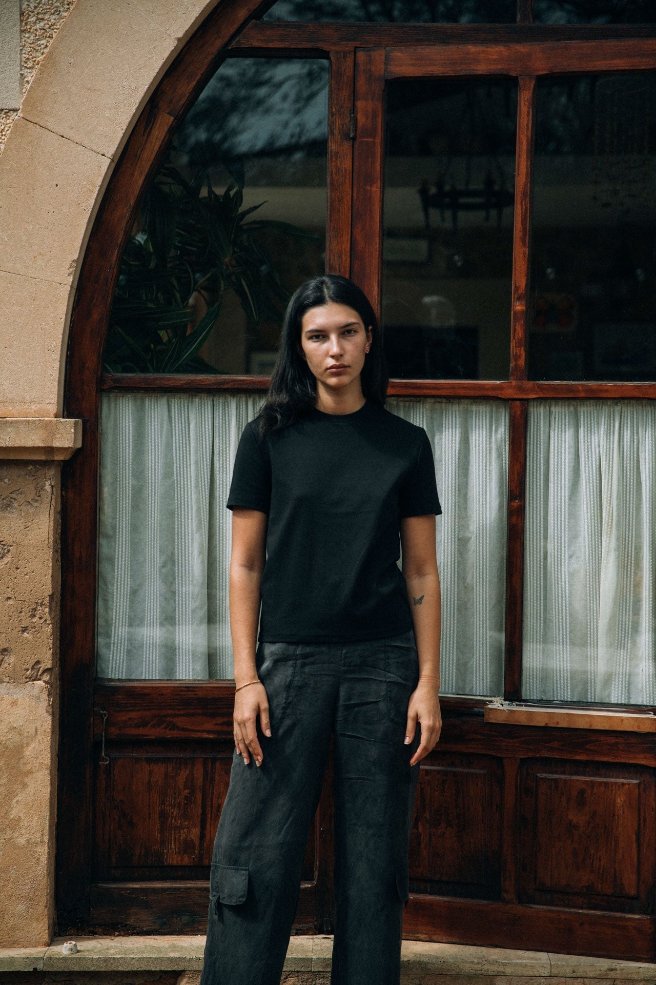Vrddhi Brando Fitted T-Shirt, Black
